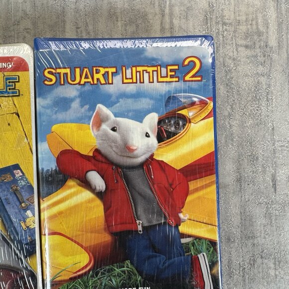 Stuart Little 1 & 2 (VHS, 2000, 2002, Clamshell) New Sealed With Watermark - Picture 3 of 11